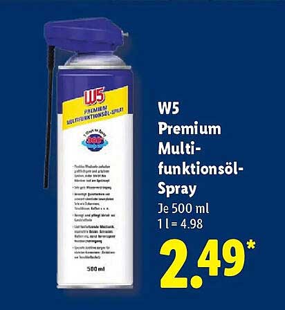 W5 Premium Multi-funktionsöl-Spray