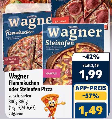 Wagner Flammkuchen oder Steinofen Pizza