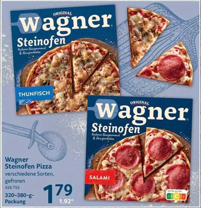 Wagner Steinofen Pizza verschiedene Sorten, gefroren
