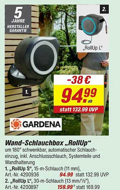 Wand-Schlauchbox „RollUp“