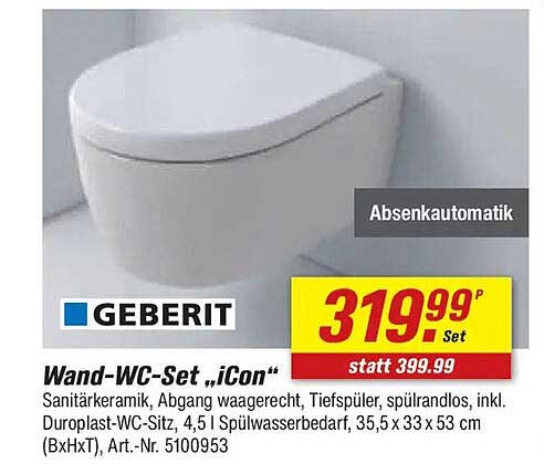 Wand-WC-Set „iCon“
