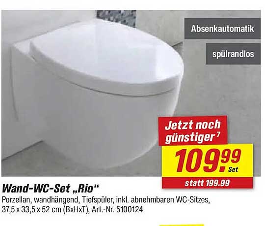 Wand-WC-Set „Rio“