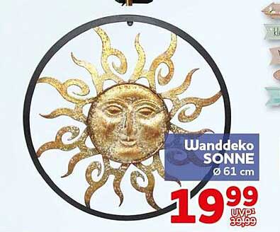 Wanddeko SONNE Ø 61 cm