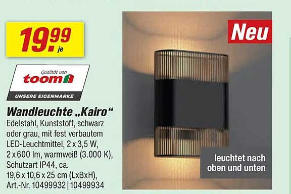 Wandleuchte „Kairo“
