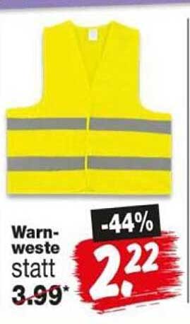 Warnweste statt