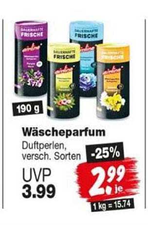 Wäscheparfum Duftperlen, versch. Sorten
