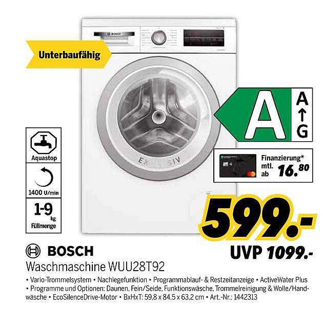 Waschmaschine WUU28T92