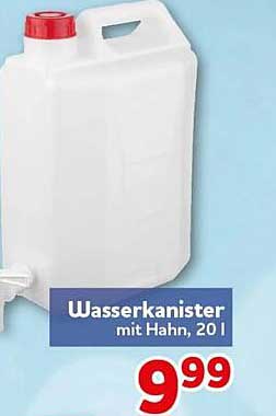 Wasserkanister mit Hahn, 20 l
