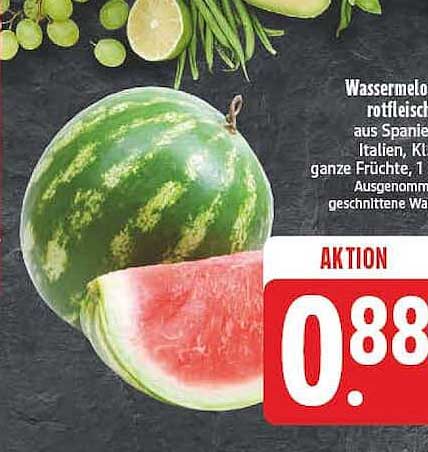 Wassermelonen, rotfleischig