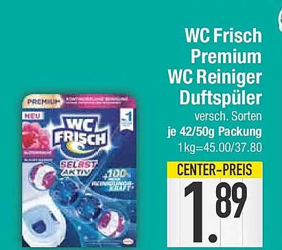 WC Frisch Premium WC Reiniger Duftspüler versch. Sorten je 42/50g Packung