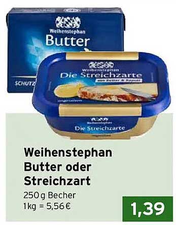 Weihenstephan Butter oder Streichzart