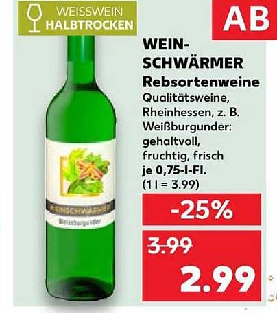 WEIN-WÄRMER RebSsortenweine