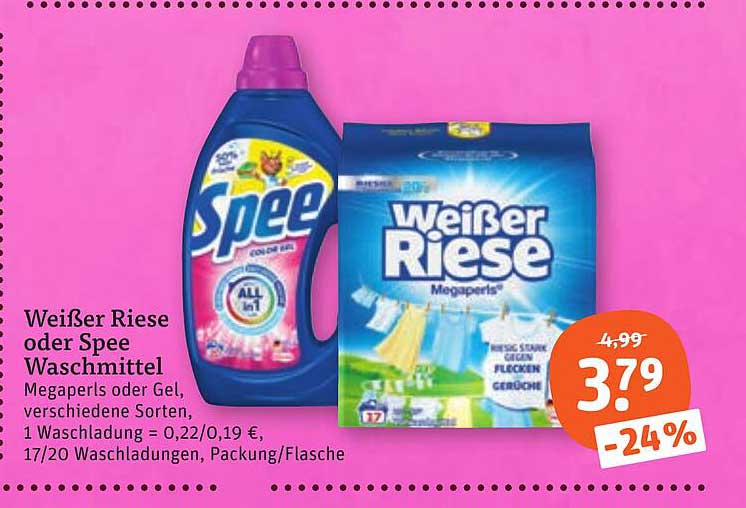 Weißer Riese oder Spee Waschmittel