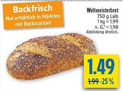Weltmeisterbrot 750 g Laib