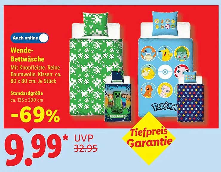 Wende-Bettwäsche