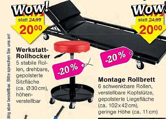 Werkstatt-Rollhocker