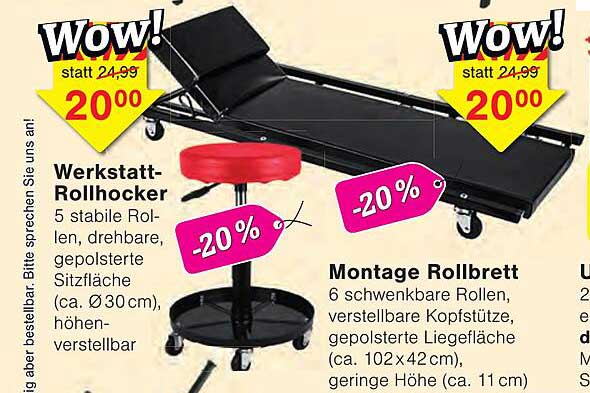 Werkstatt-Rollhocker