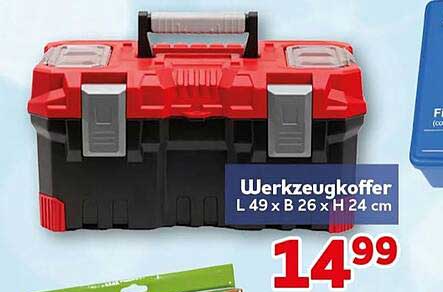 Werkzeugkoffer L 49 x B 26 x H 24 cm