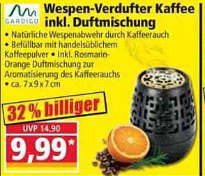 Wespen-Verdufter Kaffee inkl. Duftmischung