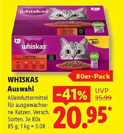 WHISKAS Auswahl