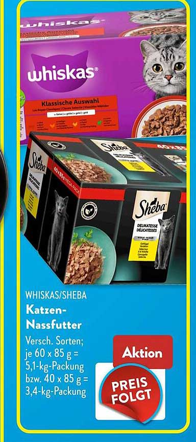 WHISKAS/SHEBA Katzen-Nassfutter