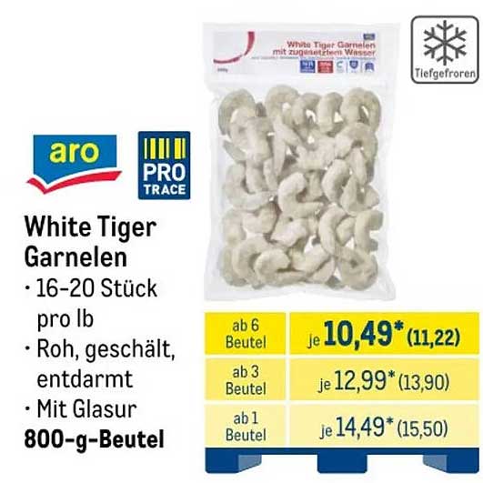 White Tiger Garnelen