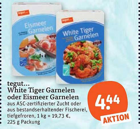 White Tiger Garnelen oder Eismeer Garnelen