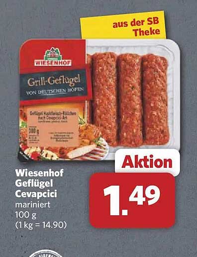 Wiesenhof Geflügel Cevapcici mariniert