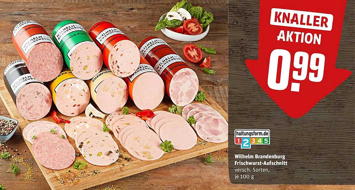 Wilhelm Brandenburg Frischwurst-Aufschnitt versch. Sorten, je 100 g