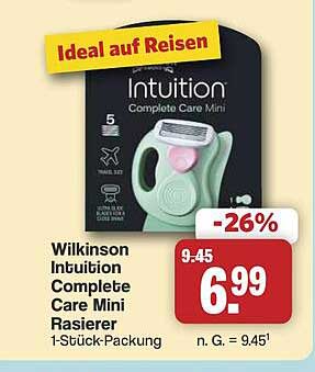 Wilkinson Intuition Complete Care Mini Rasierer 1-Stück-Packung