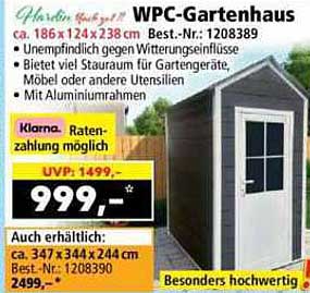 WPC-Gartenhaus