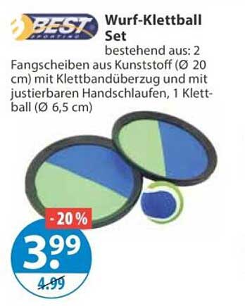 Wurf-Klettball Set