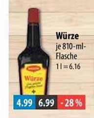 Würze je 810-ml-Flasche 1 l = 6.16