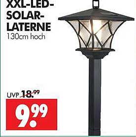 XXL-LED-SOLAR-LATERNE 130cm hoch