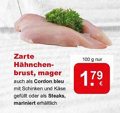 Zarte Hähnchenbrust, mager