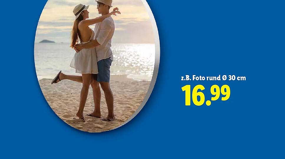 z.B. Foto rund Ø 30 cm