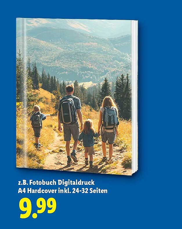 z.B. Fotobuch Digitaldruck A4 Hardcover inkl. 24-32 Seiten