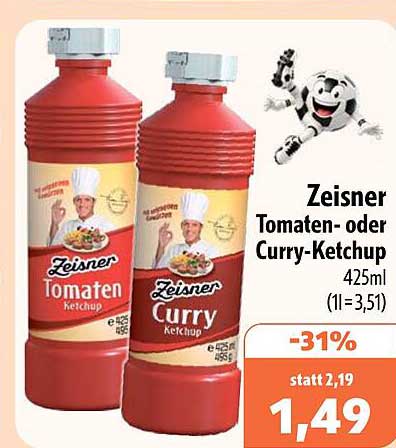 Zeisner Tomaten- oder Curry-Ketchup