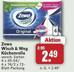 Zewa Wisch & Weg Küchenrolle versch. Sorten