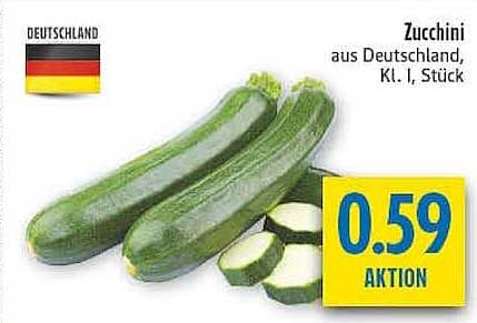 Zucchini aus Deutschland, Kl. I, Stück