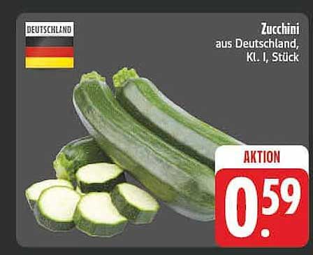 Zucchini aus Deutschland, Kl. I, Stück