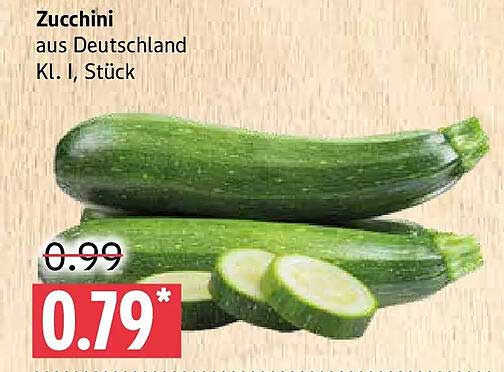 Zucchini aus Deutschland Kl. I, Stück