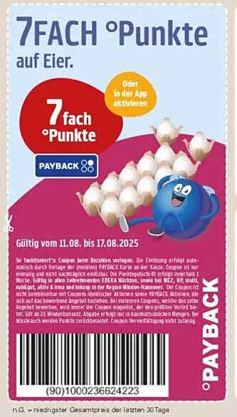 7FACH Punkte auf Eier