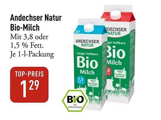 Andechser Natur Bio-Milch