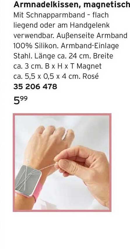 Armadelkissen, magnetisch