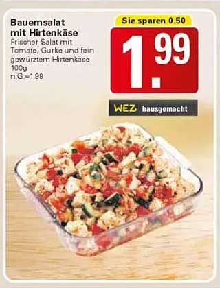 Bauernsalat mit Hirtenkäse