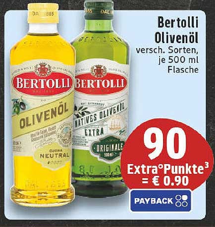 Bertolli Olivenöl – Verschiedene Sorten, je 500 ml Flasche