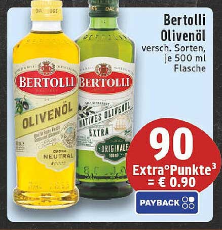 Bertolli Olivenöl – verschiedene Sorten, je 500 ml Flasche