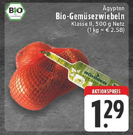 Bio-Gemüsezwiebeln 500 g Netz zum Aktionspreis