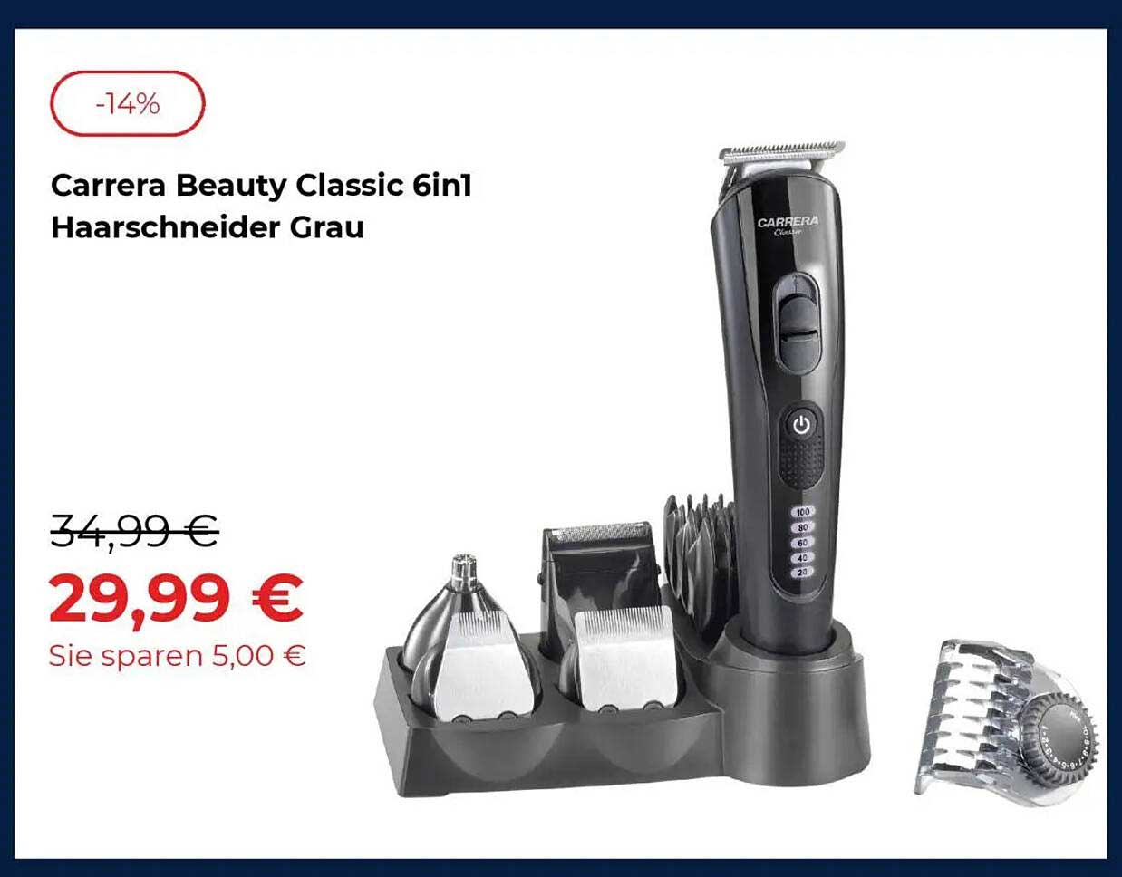 Carrera Beauty Classic 6in1 Haarschneider Grau